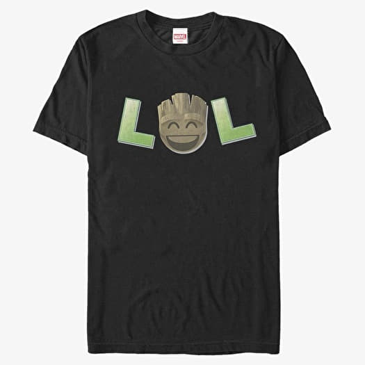 T-shirt Merch Marvel Guardians Of The Galaxy - LOL Groot Men's T-Shirt Black