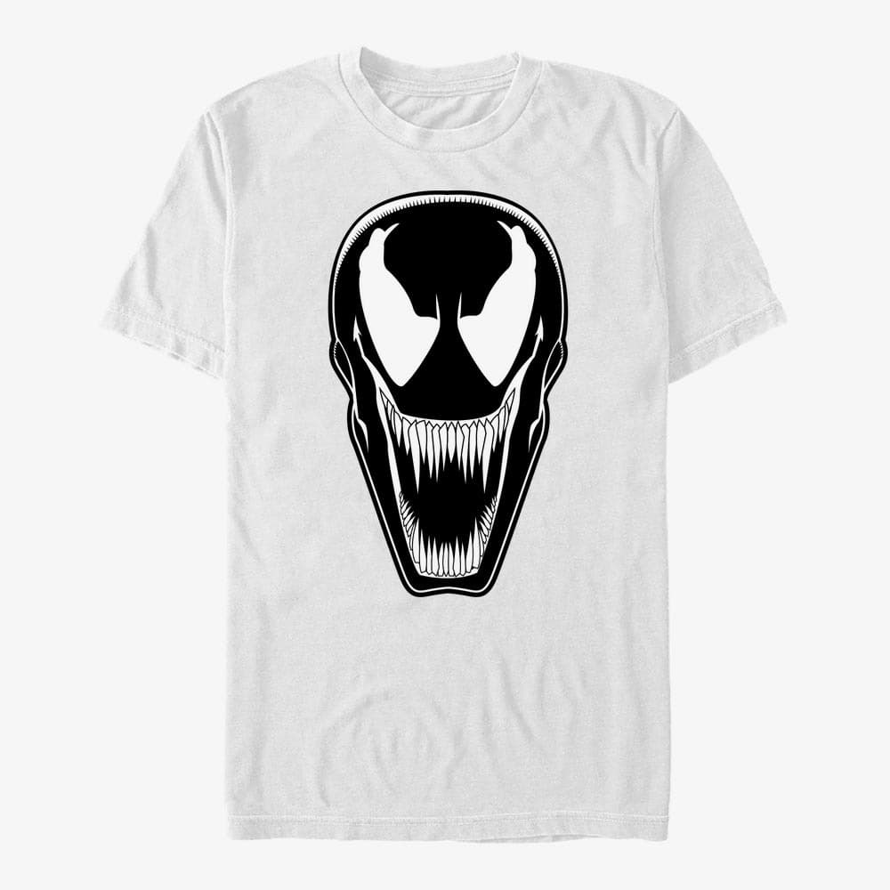 Koszulki Merch Marvel Spider-Man Classic - Venom Face Men's T-Shirt White
