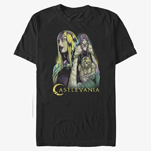 T-shirt Merch Netflix Castlevania - Group Men's T-Shirt Black