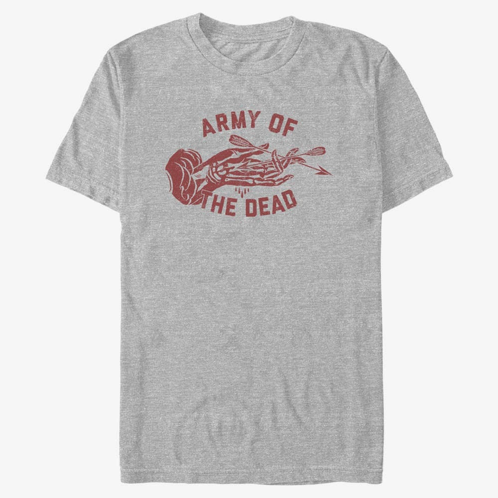 T-shirts Merch Netflix Army Of The Dead - Arrows Logo Men's T-Shirt Heather Grey