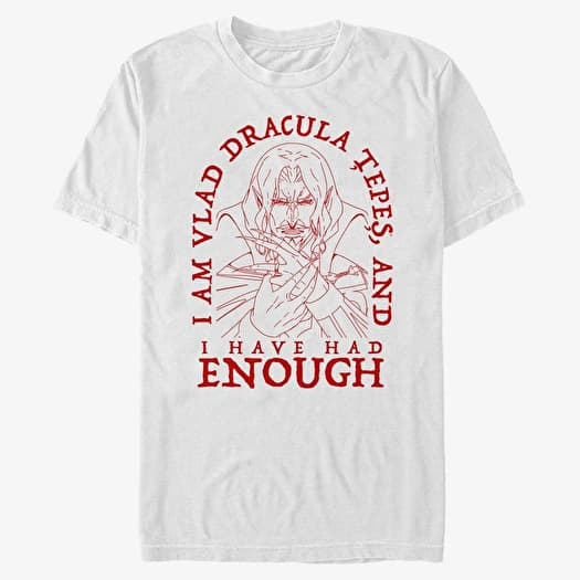 Camiseta Merch Netflix Castlevania - Had Enough Men's T-Shirt White