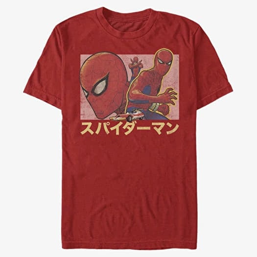 T-krekls Merch Marvel Spider-Man Classic - Spidey Japan Men's T-Shirt Red