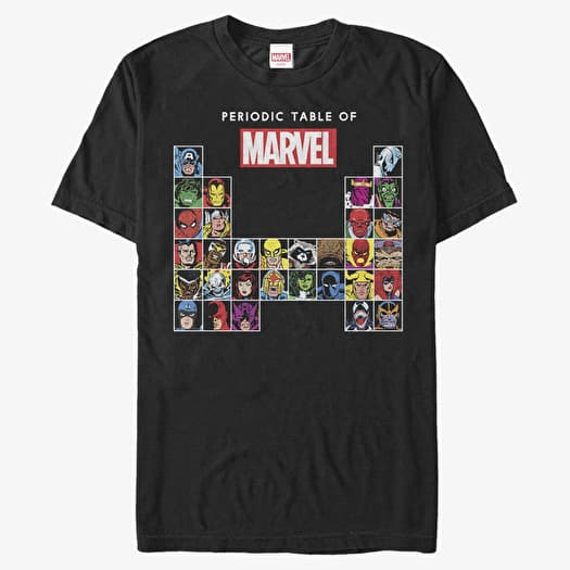 T-shirt Merch Marvel Other - Periodic Marvel Men's T-Shirt Black