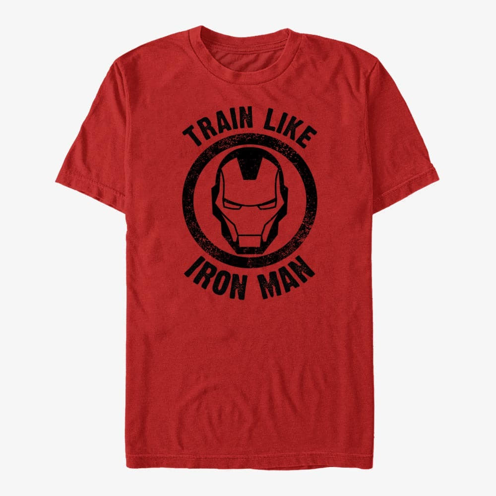 Tricouri Merch Marvel Iron Man - Built Like... Iron Man Icon Men's T-Shirt Red