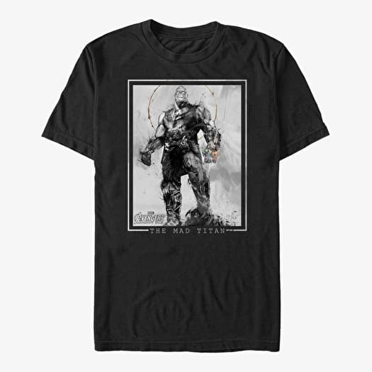T shirts Merch Marvel Avengers Infinity War Mad Titan Thanos Unisex T Shirt Black Queens