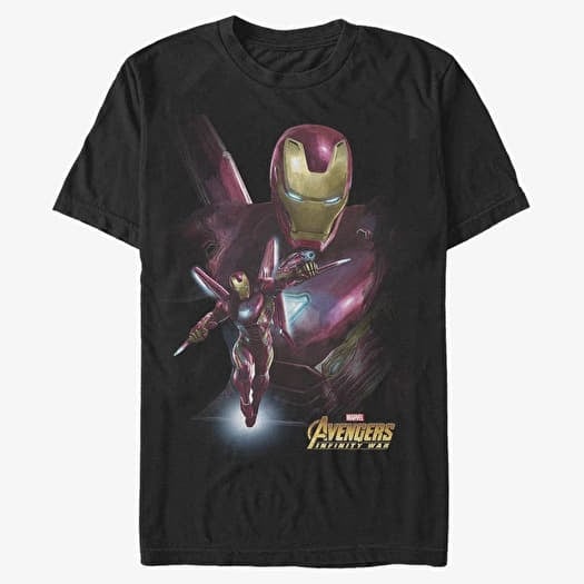 Merch Marvel Avengers: Infinity War - Space Suit Men's T-Shirt Black