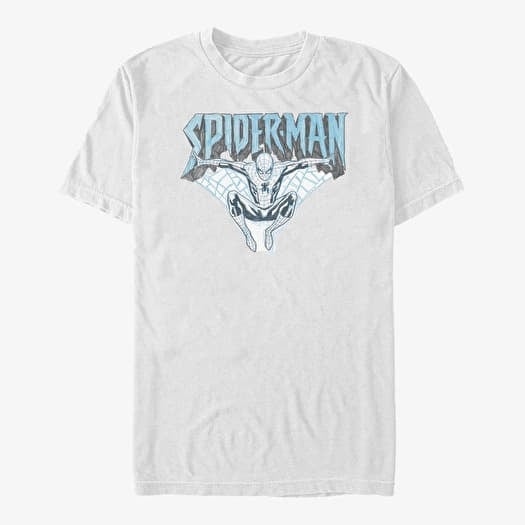 T-shirt Merch Marvel Spider-Man Classic - Pencil Webs Men's T-Shirt White