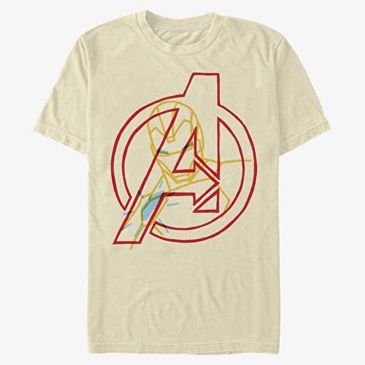 Merch Marvel Classic - IronMan Avengers Men's T-Shirt Natural