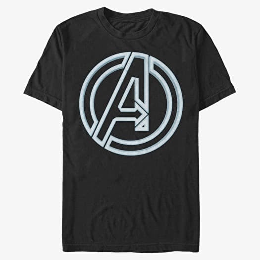 Merch Marvel Classic - Avengers Glow Icon Men's T-Shirt Black