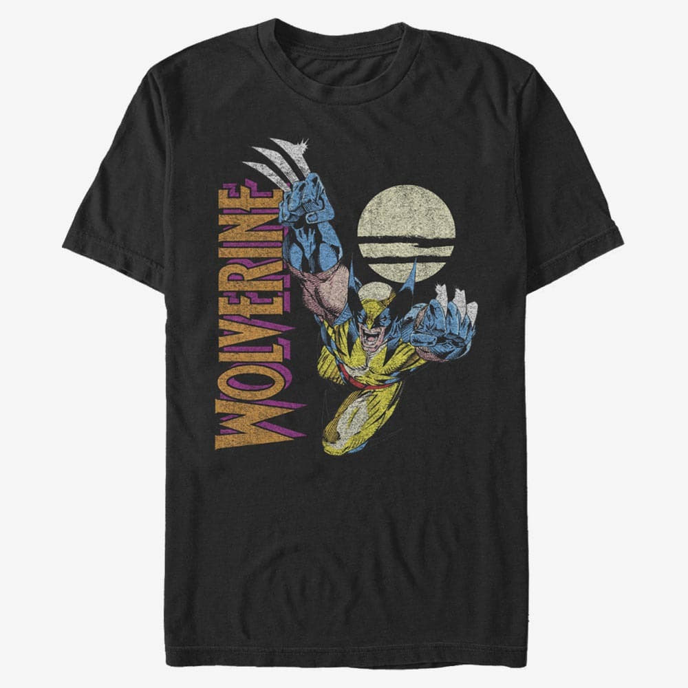 Magliette Merch Marvel X-Men - WOLVERINE NIGHT Men's T-Shirt Black