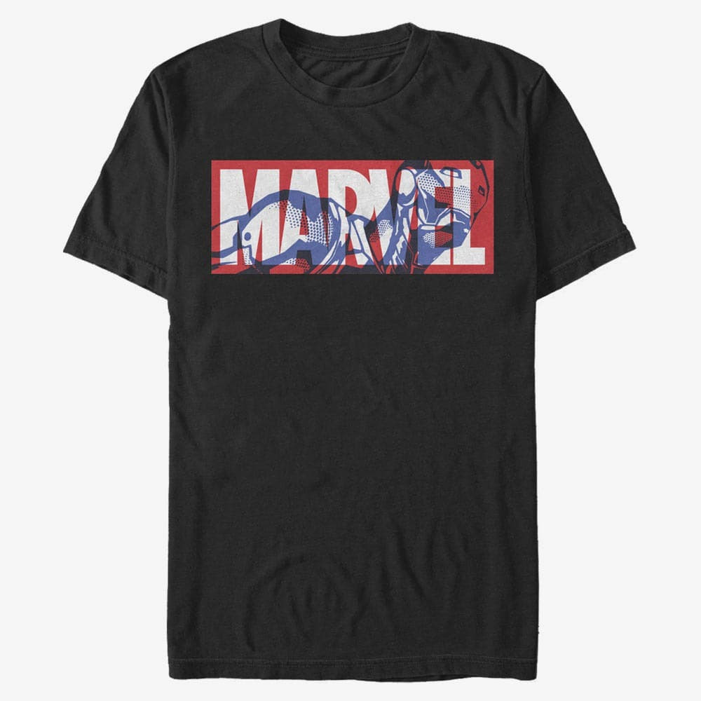 majice kratkih rukava Merch Marvel Other - Iron Marvel Men's T-Shirt Black