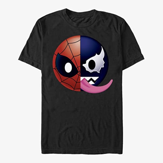 T-shirt Merch Marvel Spider-Man Classic - Venoman Emoji Men's T-Shirt Black