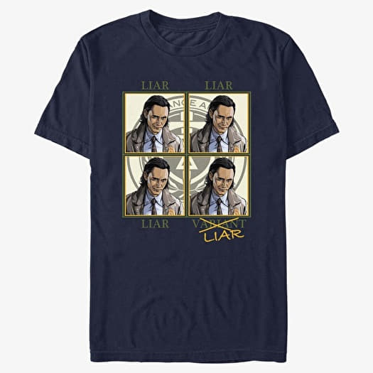 T-shirt Merch Marvel Loki - Liar Or Variant Men's T-Shirt Navy Blue