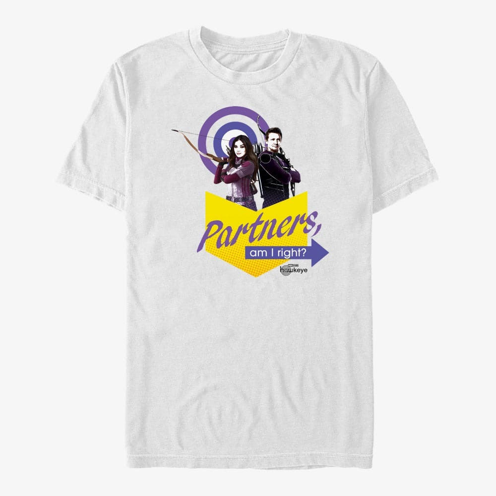Camisetas Merch Marvel Hawkeye - Partners Badge Men's T-Shirt White