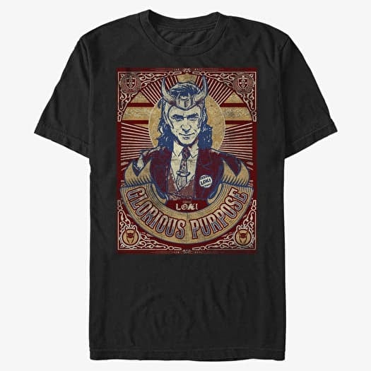 T-shirt Merch Marvel Loki - Glorious Purpose Men's T-Shirt Black