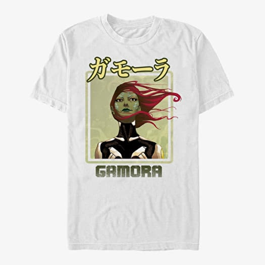 T-shirt Merch Marvel Guardians Of The Galaxy Classic - Gamo-ra Kanji Men's T-Shirt White