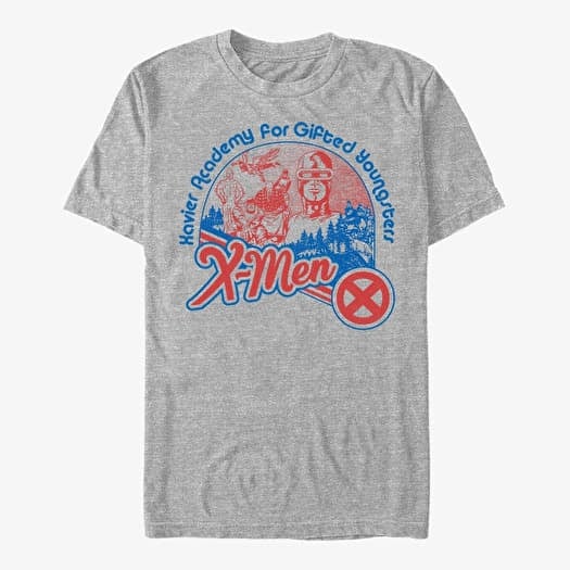 T-shirt Merch Marvel X-Men - XMEN SUMMER CAMP Men's T-Shirt Heather Grey