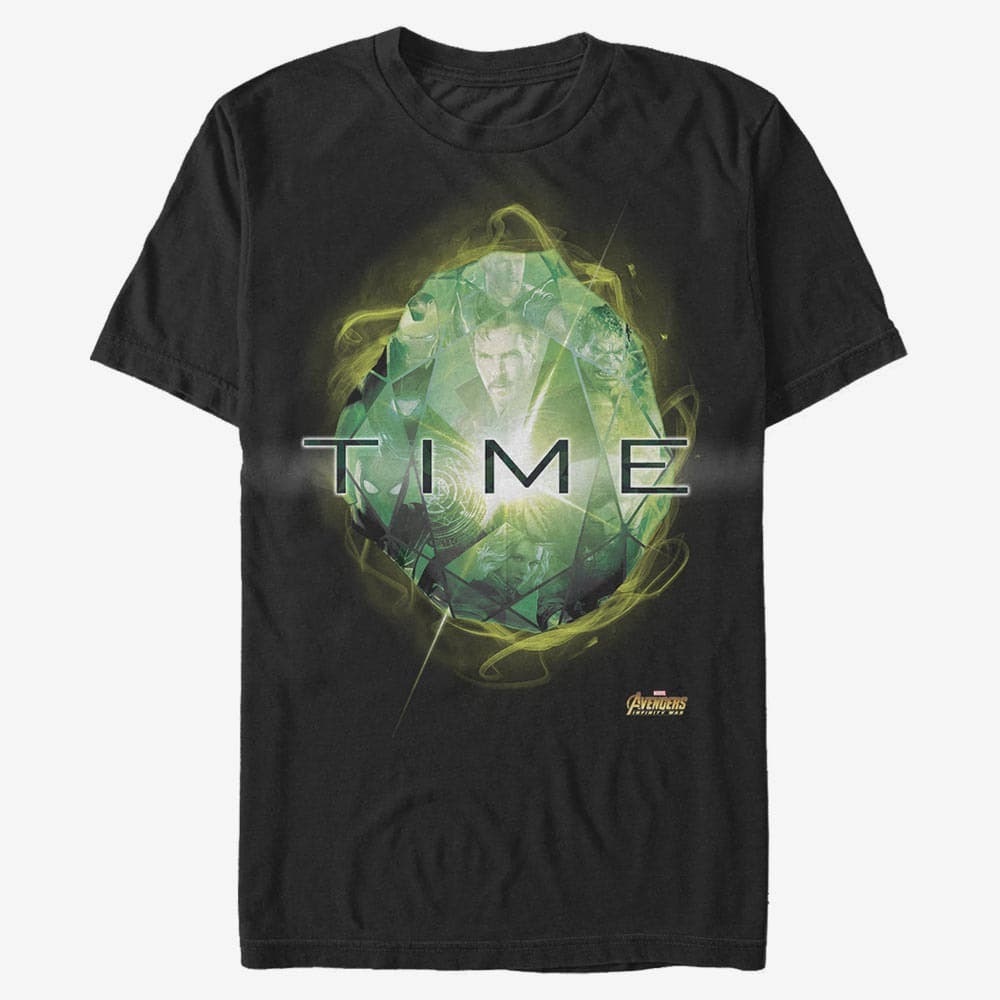 T-Shirts Merch Marvel Avengers: Infinity War - Time Stone Men's T-Shirt Black