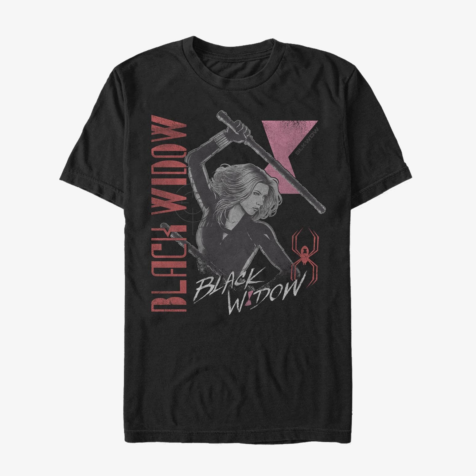 T-shirts Merch Marvel Black Widow - Black Widow Retro Men's T-Shirt Black