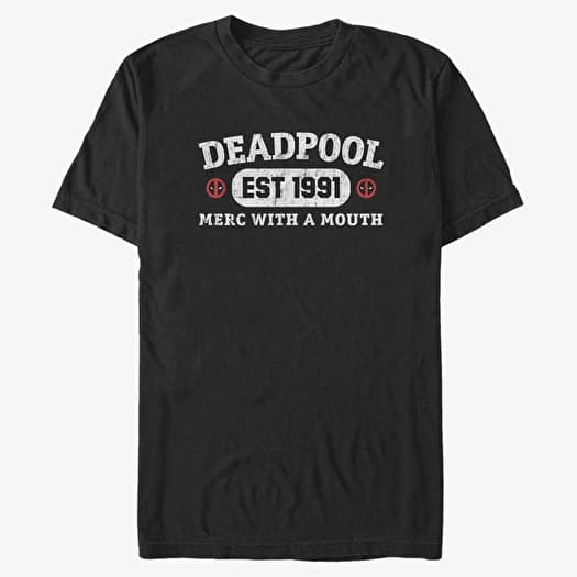 T-shirt Merch Marvel Deadpool - Athletic Merc Men's T-Shirt Black