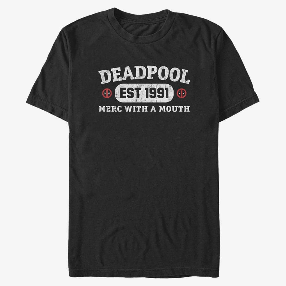 Tricouri Merch Marvel Deadpool - Athletic Merc Men's T-Shirt Black