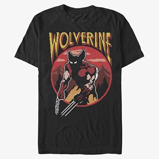 T-shirt Merch Marvel X-Men - Wolverine NES Game Men's T-Shirt Black