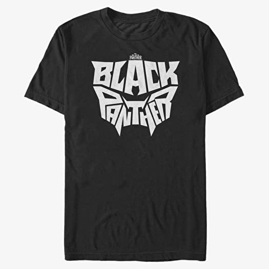 T-shirt Merch Marvel Black Panther - Black Panther Letter Face Men's T-Shirt Black