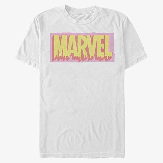 T-shirt Merch Marvel Classic - Logo Drip Men's T-Shirt White