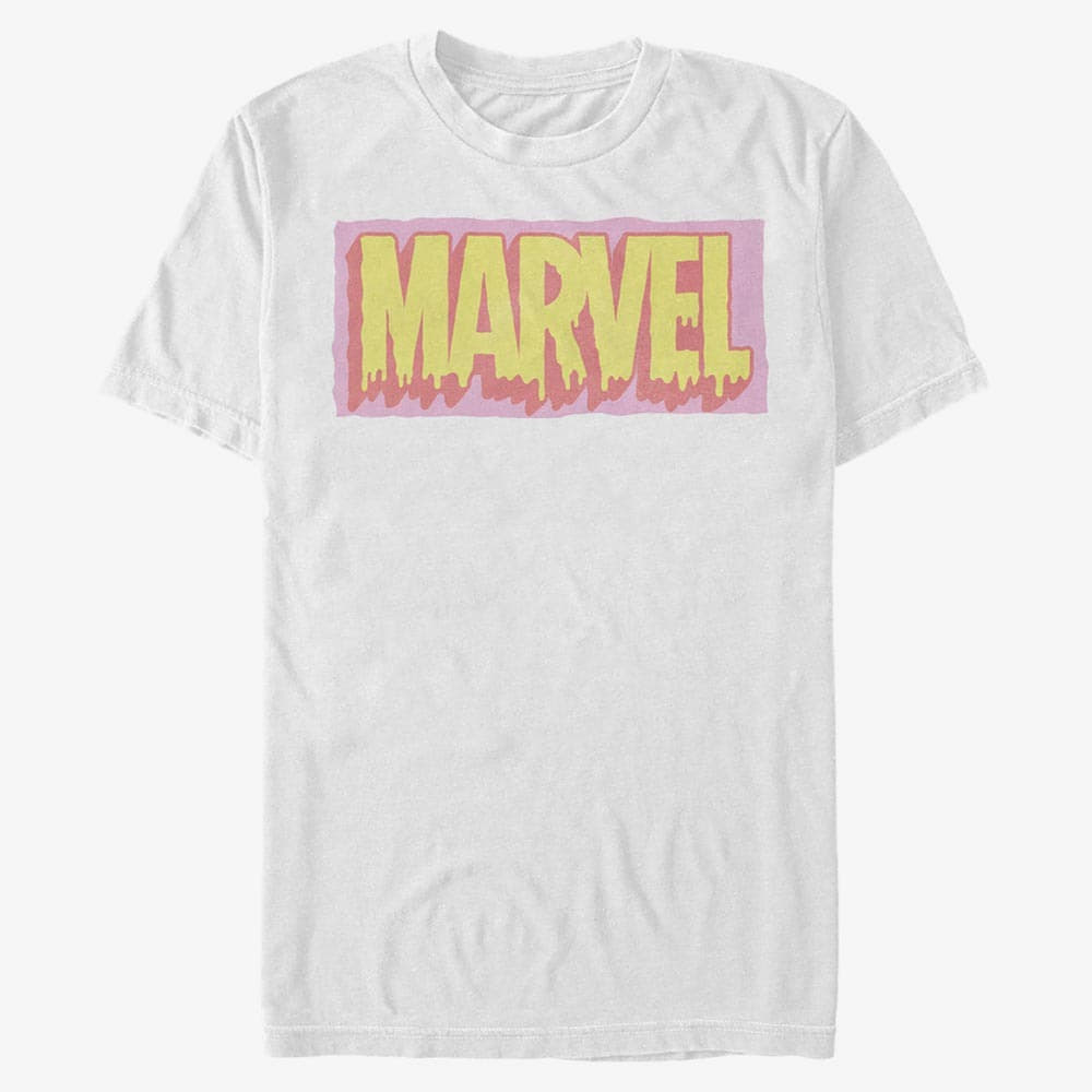 Camisetas Merch Marvel Classic - Logo Drip Men's T-Shirt White