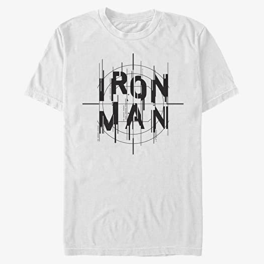 Tricou Merch Marvel Other - Iron Man Scope Men's T-Shirt White