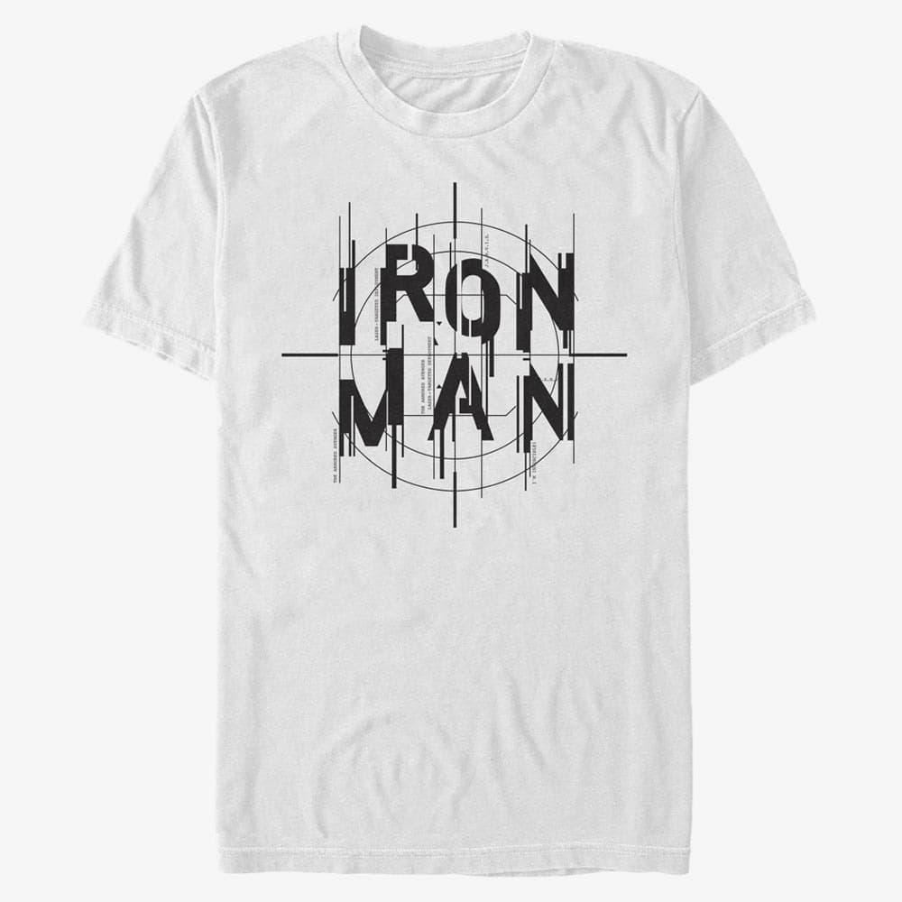 majice kratkih rukava Merch Marvel Other - Iron Man Scope Men's T-Shirt White