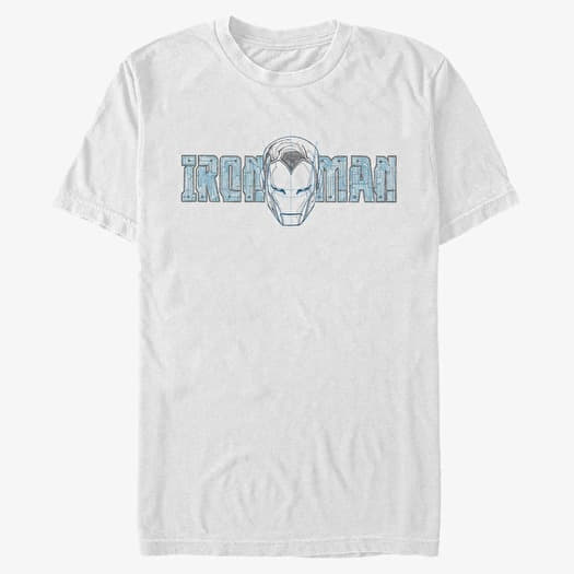 Maglietta Merch Marvel Other - Ironman Face Men's T-Shirt White