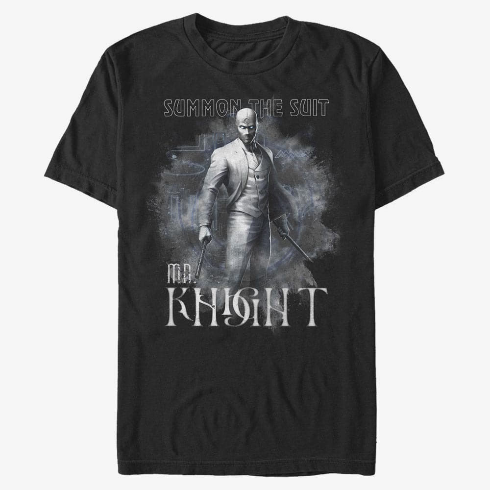Tričká Merch Marvel Moon Knight - SUIT SUMMON Men's T-Shirt Black