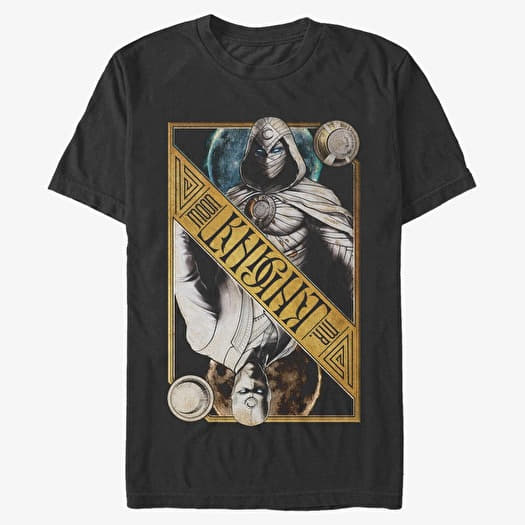 T-shirt Merch Marvel Moon Knight - MOON KNIGHT DUAL CARD Men's T-Shirt Black