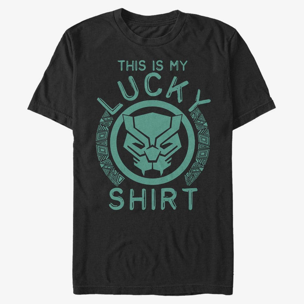 T-Shirts Merch Marvel Classic - Lucky Panther Men's T-Shirt Black