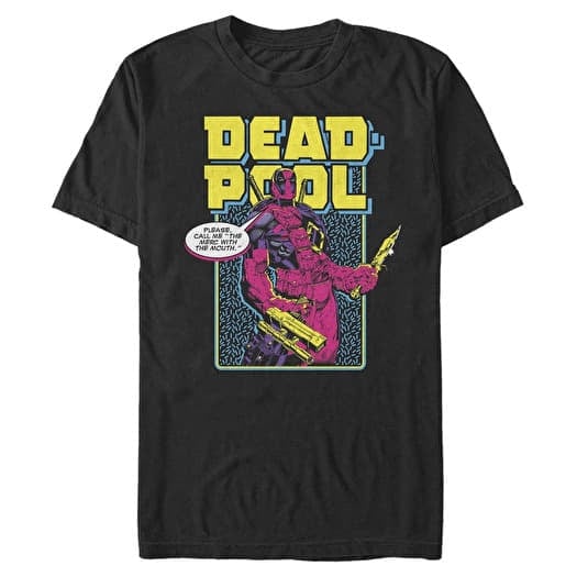T-shirt Merch Marvel Deadpool - Name Change Men's T-Shirt Black