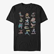 Merch Marvel Avengers Classic - Character Chart Men's T-Shirt Black