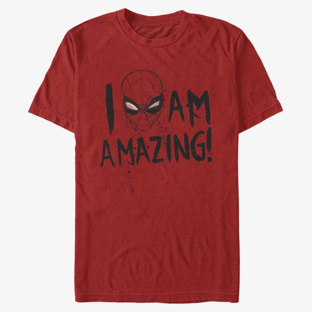 T-shirts Merch Marvel Avengers Classic - Amazing Spidey Men's T-Shirt Red