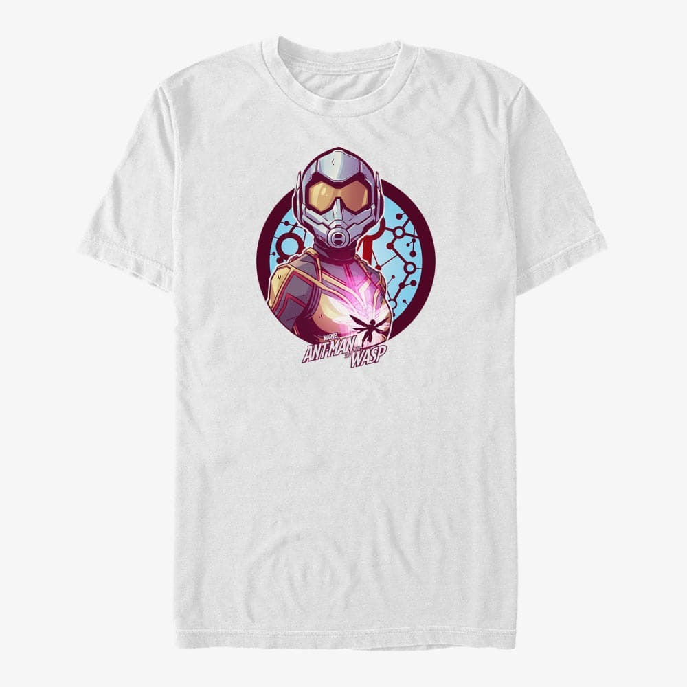 majice kratkih rukava Merch Marvel Ant-Man & The Wasp: Movie - Wasp Circle Men's T-Shirt White