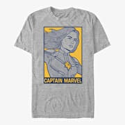Merch Marvel Avengers: Endgame - Pop Captain Marvel Men's T-Shirt Heather Grey