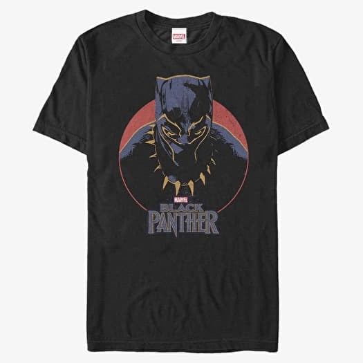 T-shirt Merch Marvel Avengers Classic - Retro Panther Men's T-Shirt Black