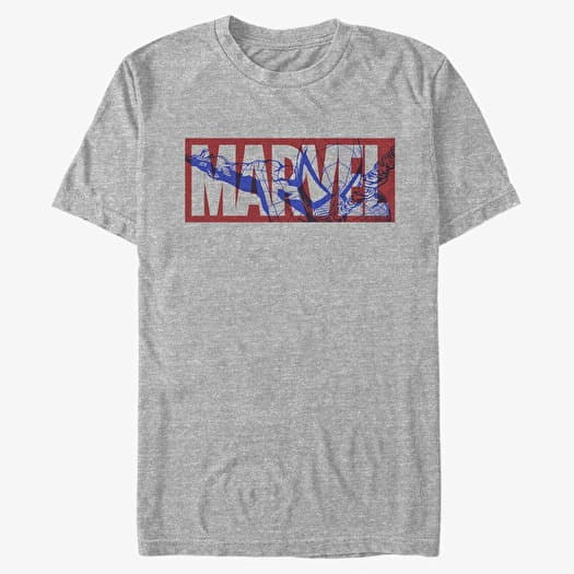 T-shirt Merch Marvel - Peter Logo Men's T-Shirt Heather Grey
