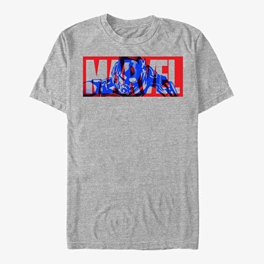 Camiseta Merch Marvel - Lang Logo Men's T-Shirt Heather Grey