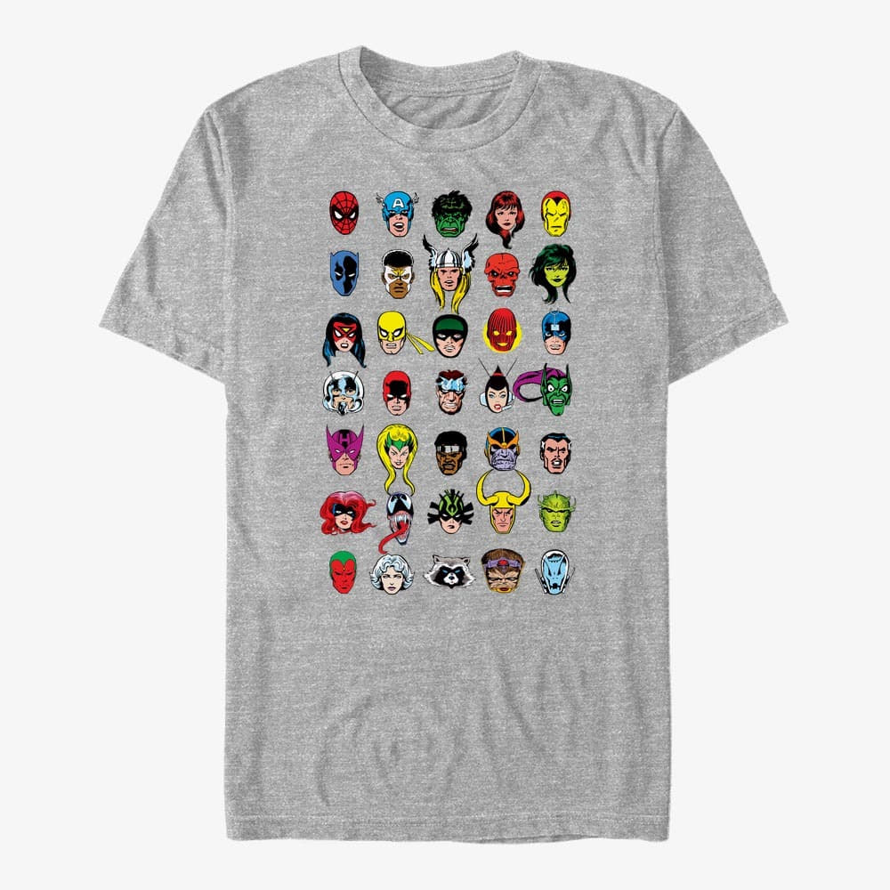 T-shirts Merch Marvel - Hero Pack Men's T-Shirt Heather Grey
