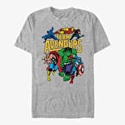 Merch Marvel Avengers Classic - Avengers Assemble Men's T-Shirt Heather Grey