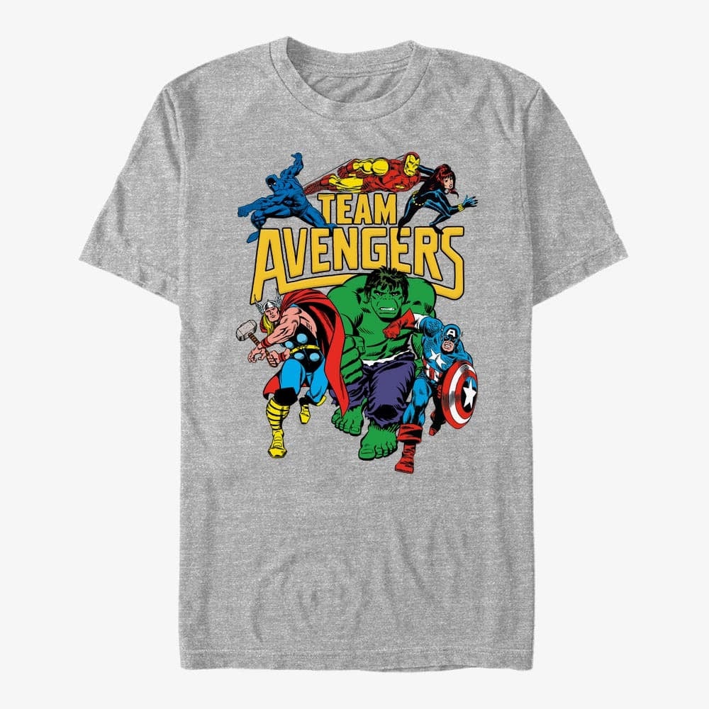 T-shirts Merch Marvel Avengers Classic - Avengers Assemble Men's T-Shirt Heather Grey