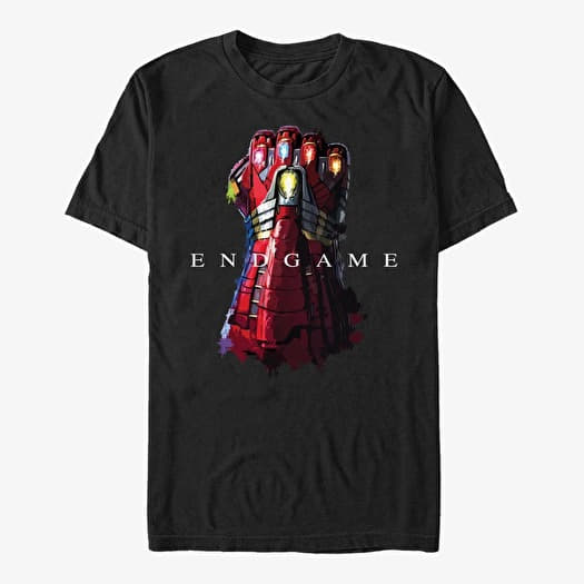 Tričko Merch Marvel Avengers: Endgame - Endgame Gaunlet Men's T-Shirt Black