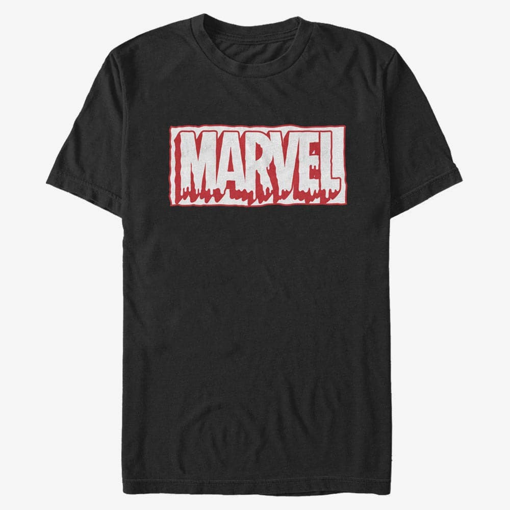 T-shirts Merch Marvel - Marvel Drip Outline Men's T-Shirt Black