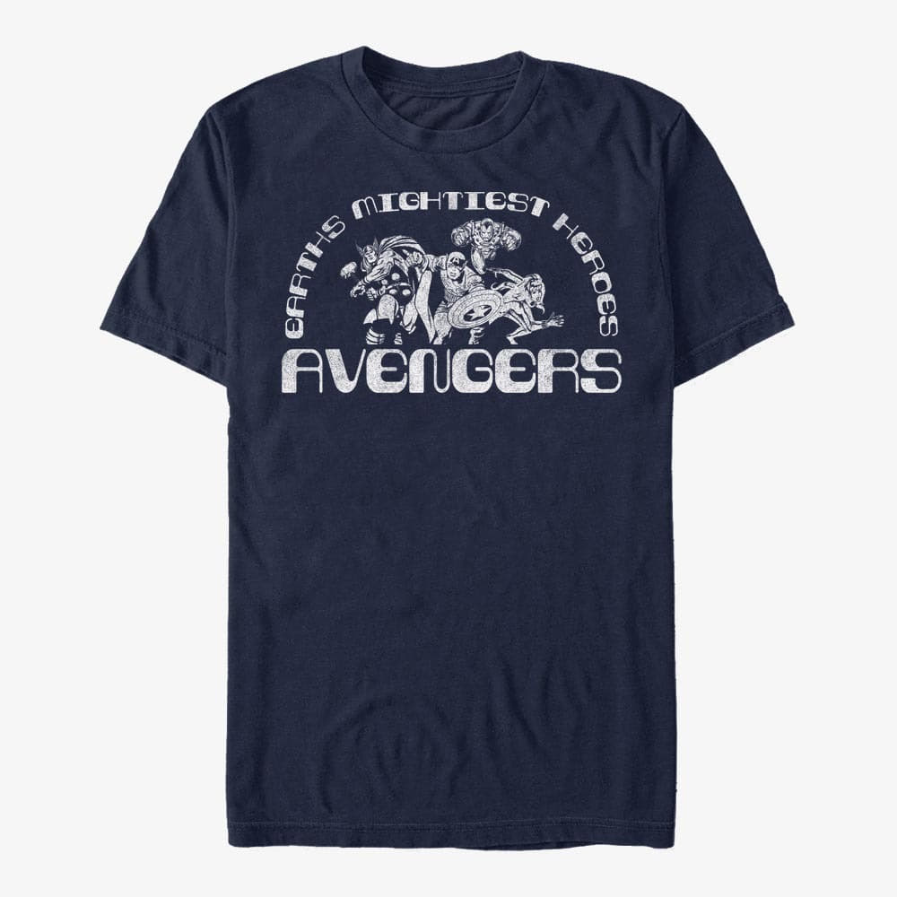 Тениски Merch Marvel Avengers Classic - AVENGERS Men's T-Shirt Navy Blue