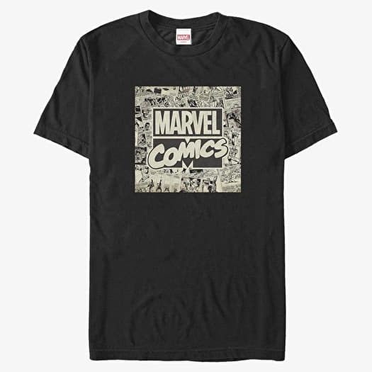 T-shirt Merch Marvel Avengers Classic - Marvel Logo Men's T-Shirt Black